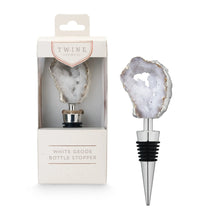 Load image into Gallery viewer, White Geode Bottle Stopper by Twine
