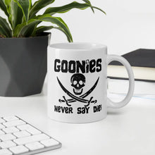 Load image into Gallery viewer, The Goonies Never Say Die Distressed Mug Shefu choice
